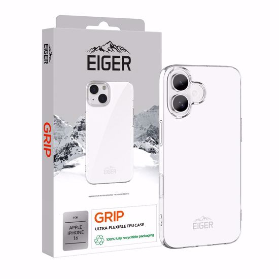 Picture of Eiger Eiger Grip Case for Apple iPhone 16 in Clear